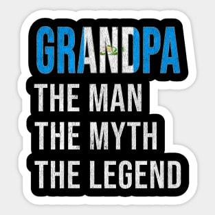 Grand Father Guatemalan Grandpa The Man The Myth The Legend - Gift for Guatemalan Dad With Roots From  Guatemala Sticker